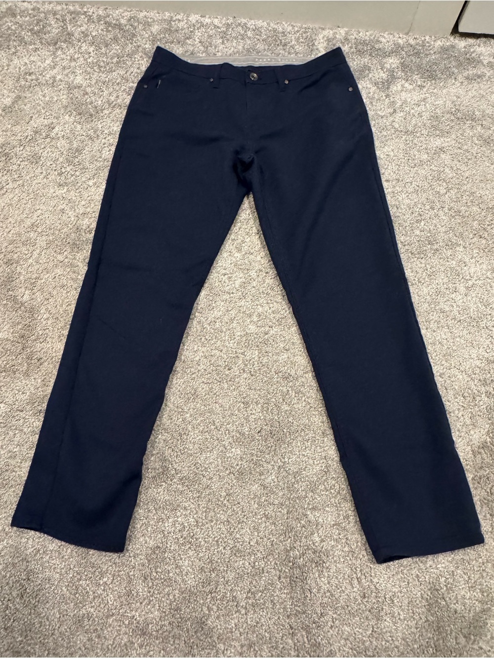Perry Ellis | Classic Navy Straight Leg Pants
